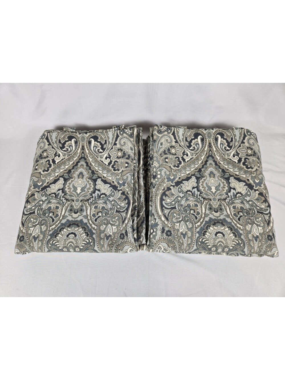 Pottery Barn Mackenna Paisley Printed Curtain Pair 50” x 108” Cotton Lined